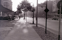 ichliebedichberlin:  Early morning Kudamm, West Berlin, 27 August 1962 by allhails on Flickr. Via Flickr: The atmosphere of this street on a crisp early morning will be familiar to all who love this city. This was taken at around 6 am (06:00). North side