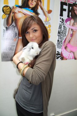 India Reynolds - Front. ♥  Two Cute Bunnies Together, Aww! ♥