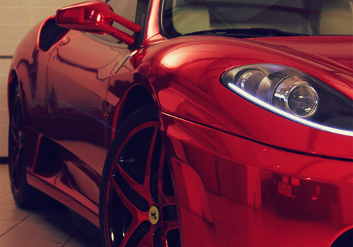 visualcocaine:  Ferrari F430 X Red Chrome