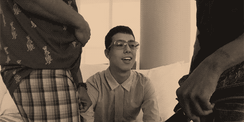 unclemikesbasement:  Dad trained the kid to love dick..now with big chocolate snake