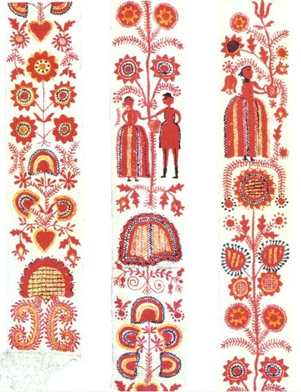 German folk art embroidery pattern