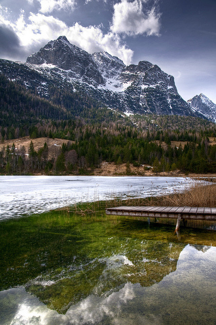 Ferchensee reflection, Oberbayern, Germany (by formfaktor).