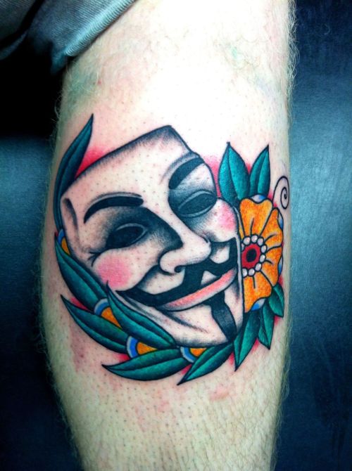 V for Vendetta tattooed in 2011