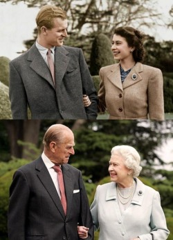 youknowyourebritishwhen:  The Queen and Prince