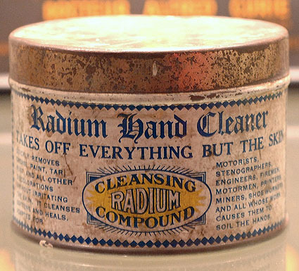 Radium skin cleaner