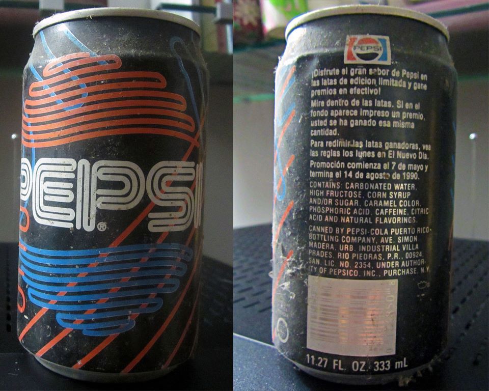 nostalgiapuertorico:  Lata de Pepsi (edición limitada de 1990) 