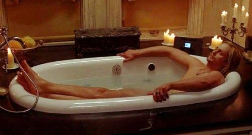 Alexander Skarsgard of Generation Kill, True Blood and Battleship.In a bathtub.