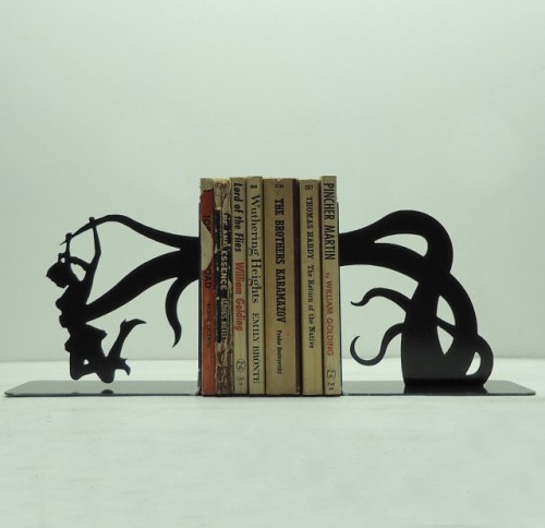 bookporn:  Book Ends by Knob Creek Metal Arts on Tumblr Also          
