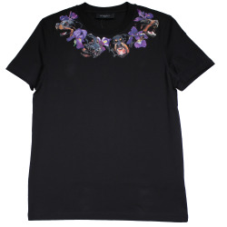 achieveuniqueness:  GIVENCHY ROTTWEILER AND FLOWER PRINT T-SHIRT 