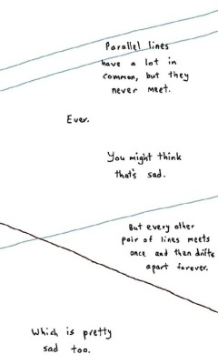 flame-farewelled:  Don’t forget asymptotes. No matter how close you get, you can never reach it. 