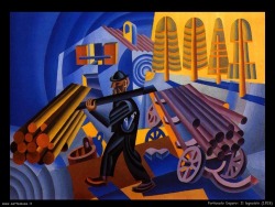 Fortunato Depero, Il legnaiuolo, 1926