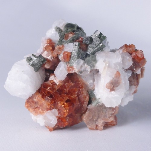 Candymix! Grossular, Diopside and Feldspar. 