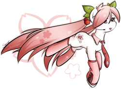yf222:  Sakura Miku pony 