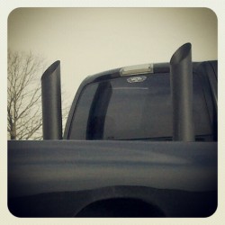 jerseygirlgonecountry:  #truck #dodge #smokestacks #stacks (Taken with instagram) 