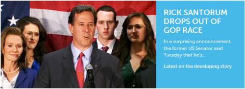 not be meanespecially since he’s got family issues and stuff right nowbutthank godSantorum&rsq