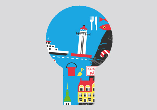 Here’s a little sneak peek of a new illustration I am working on. You who know a little about Sweden might be able to guess the place?