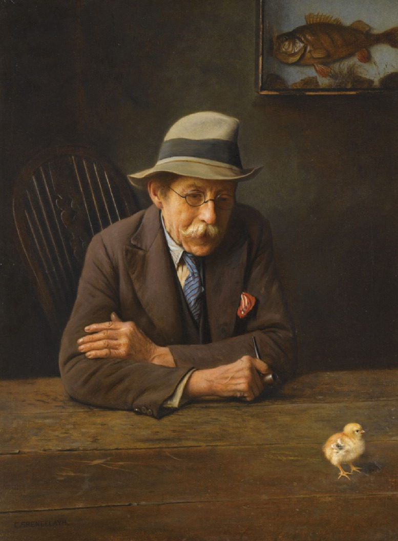 poboh:  The orphan, Charles Spencelayh. English Academic Painter (1865 - 1928) 