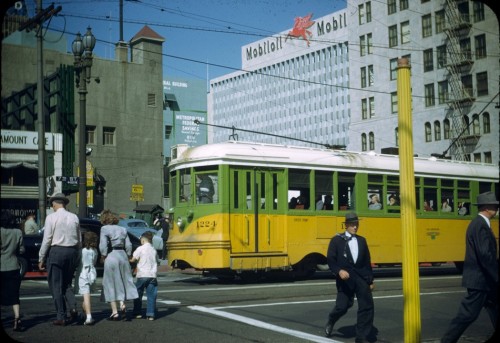 7th Street and Figueroa, Downtown Los Angeles, 1949.