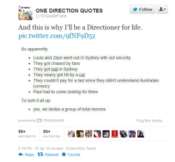 onedirectionisphenomi-niall:  REBLOG THIS DIRECTIONERS!!! TRUE ONES WILL REBLOG  THIS!!! LOL so funny this is why we love one direction xD total morons&lt;3 