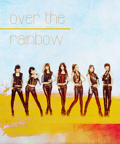 Alternative album cover:  레인보우 - Over the rainbow