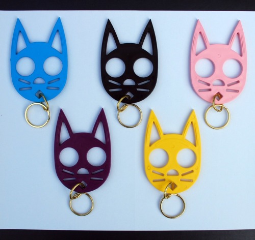 wickedclothes:BACK IN STOCK: These cute kitty keychains are not toys, but are in fact a very serious