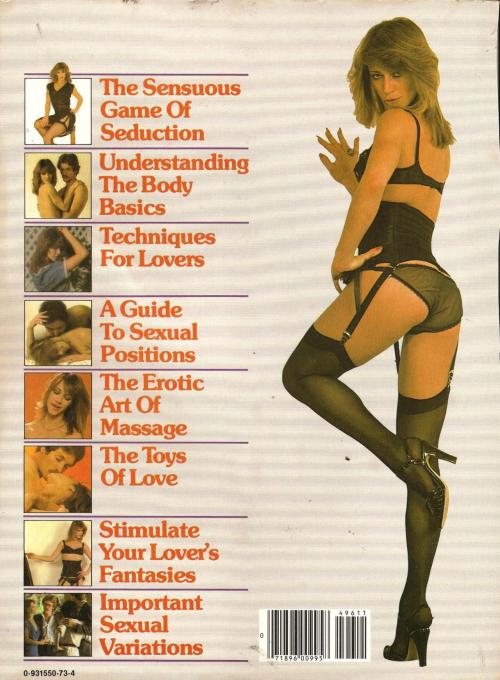 XXX Sensual Secrets, back cover, 1981 photo