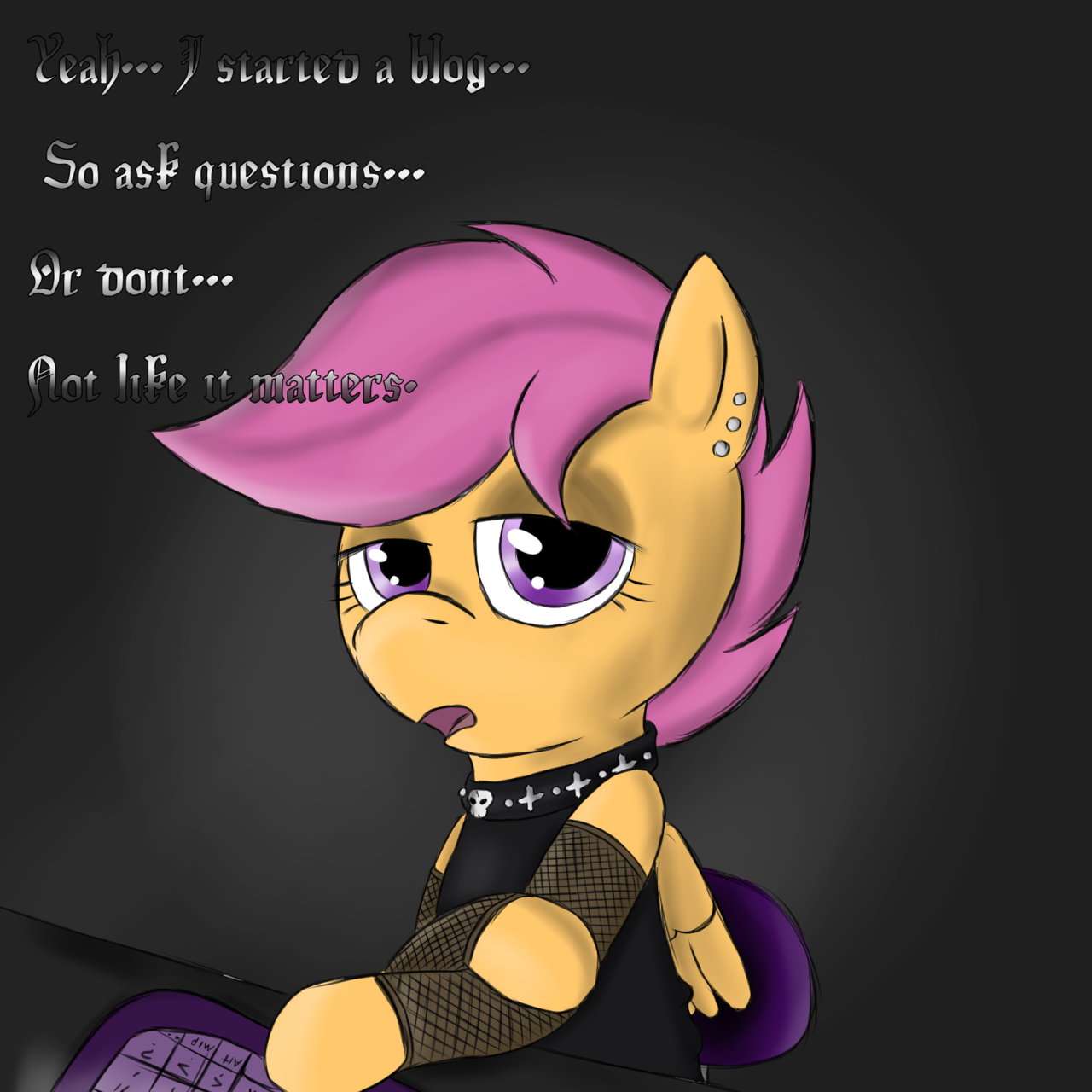 ask-gothaloo:  ((  Yes first pic is kinda a remake of kloudmutts original,  it