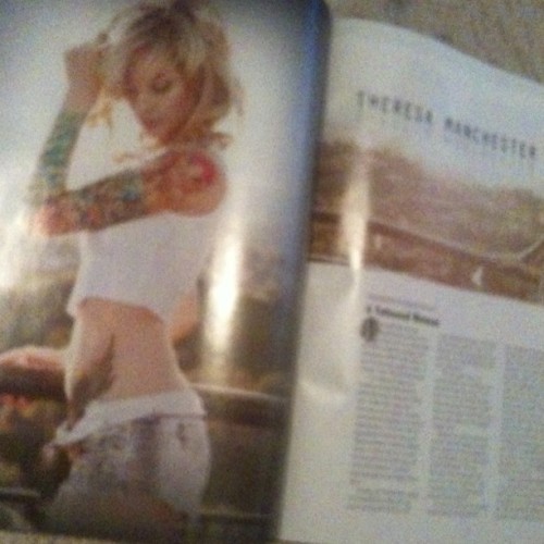 Have you read my interview in the latest issue of “TATTOO”? 4 pages of cute photos and some fun facts you may not know about me :) Check it out!! (Taken with instagram)