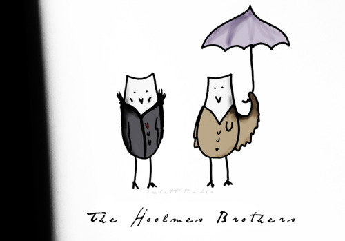 owlett:I accidentally the Holmes brothers as owls.