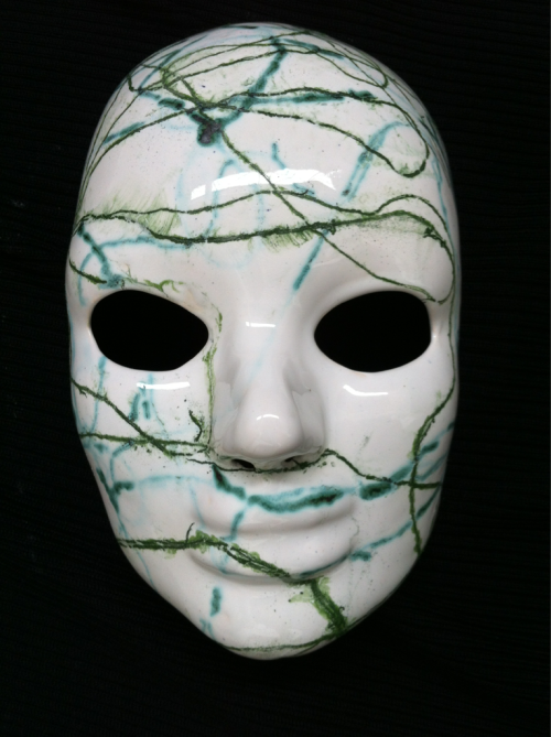Ceramic, Earthenware, Threads Dipped In Copper & Chromium Oxides.