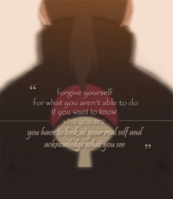  “Those who aren’t able to acknowledge their own selves are bound to fail.” —Uchiha Itachi (Chap.587) 
