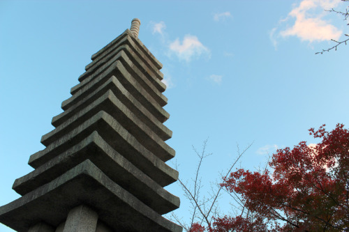 Another picture I took at Kiyomizu-dera temple in Kyoto. I was quite impressed with this stone tower