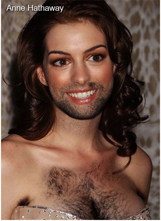 tastefullyoffensive:  Famous Hairy Women[via]  