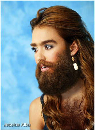 tastefullyoffensive:  Famous Hairy Women[via]  