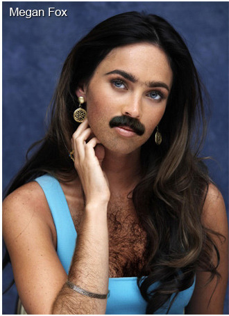 tastefullyoffensive:  Famous Hairy Women[via]  