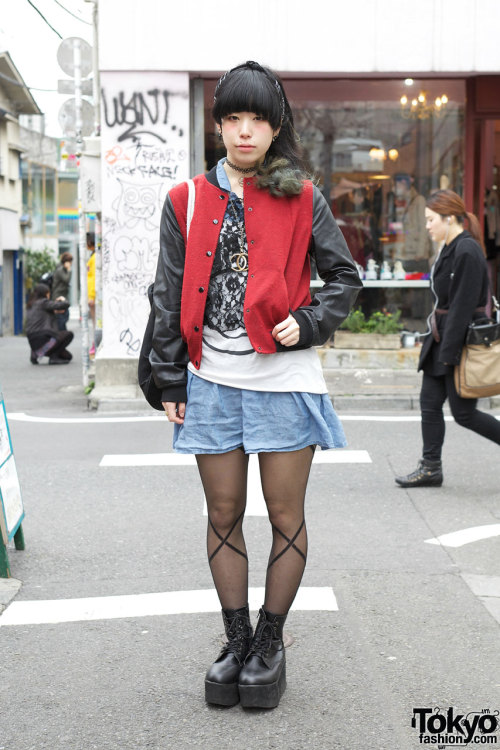 Ayano&rsquo;s wearing Aquvii, Topshop &amp; vintage Chanel in Harajuku.