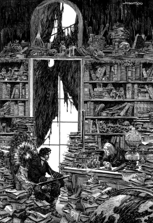 king-dinosaur: One of my favorite illustrations from FRANKENSTEIN by Bernie Wrightson