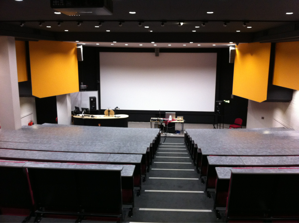 My sound installation running at Bangor Uni in a nice sounding ATC sound system. My paper presentation went also good and quite some nice people to hang out with. And Bangor is so lovely!