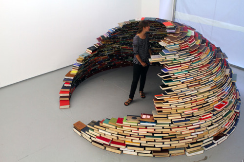 Porn -annoying:   An Igloo made of Books by Miler photos
