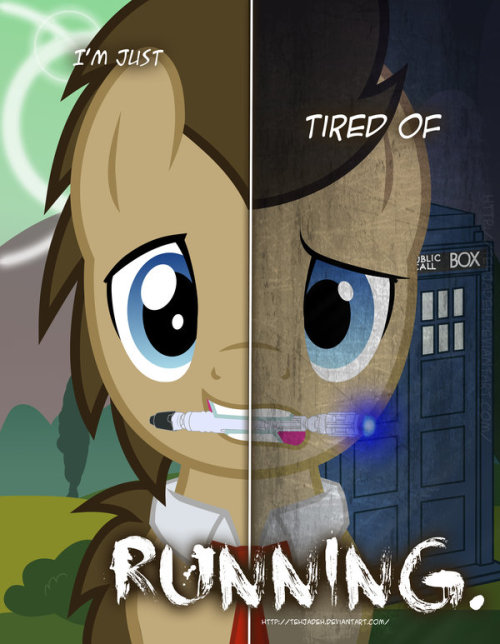 buckyeahmylittlepony:MLP - Two Sides of Doctor Whooves by *TehJadehMy feels, they are sad because of this wonderful post
