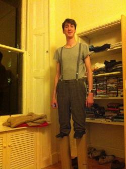  “I’m 7 foot. For Halloween I went as a normal guy on stilts.” 