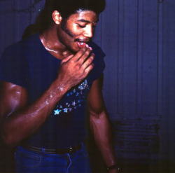 indyakarex:  nocontinuum:  thedeeface:  nessfraserloves:  ickynicky:  amiry:  I just stumbled upon this photo of a young Neil deGrasse Tyson. You’re welcome.  his sideburns and ponytail…and super tight t-shirt with sparkly stars…and his biceps.