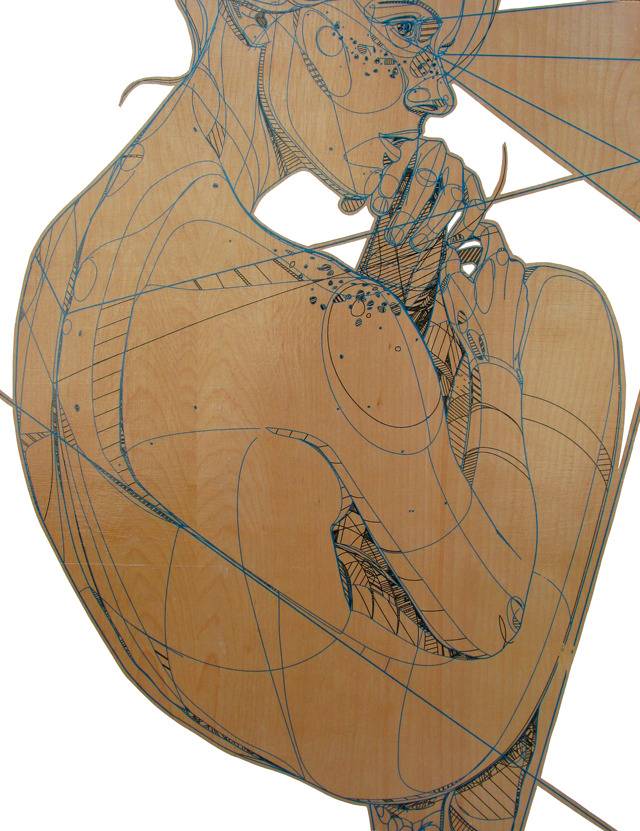 todolodesconocido:  Laser etchings by Jason Theilke  ( Tumblr) 