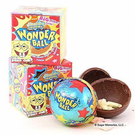 jellybeanzombie:  that is the wrong kind of wonderball! The wonderballs of the 90’s originally had toys in them!!!! Disney toys!!! 