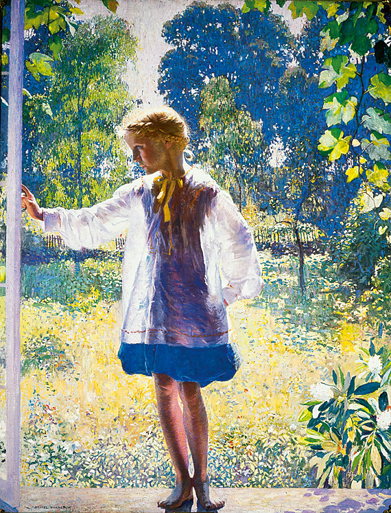 veareflejos:  Daniel Garber (1880-1958) Tanis, 1915 Oil on canvas, 60 x 46.2 Philadelphia