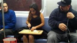 clavid:  ay-drian:  hold up lemme just cut these fucking onions on the train ok  she looks so stressed like if she doesn’t cut those onions jigsaw is going to make her cut off her leg 