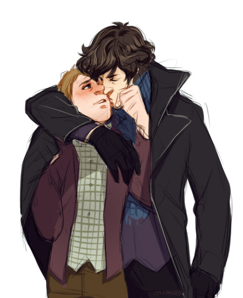 sdkay: Only one kiss!oh.. Fine, John, but only because you’re drunk.