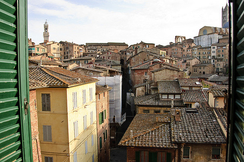 Hotel Window View in Siena (by J. Richards Photography) Siena, Tuscany, Italy