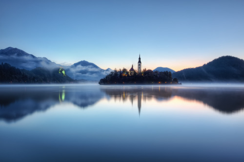 fellaphotos:Feeling Blue, Lake Bled, Slovenia.