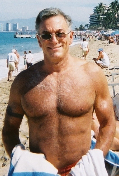 perfectdaddies:  that chest smile hair WOW 